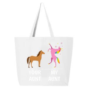 Your Aunt Horse My Aunt Unicorn Funny Outfit Tees Gift 25L Jumbo Tote