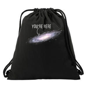 You Are Here Milky Way Science Planet Astronomer Drawstring Bag