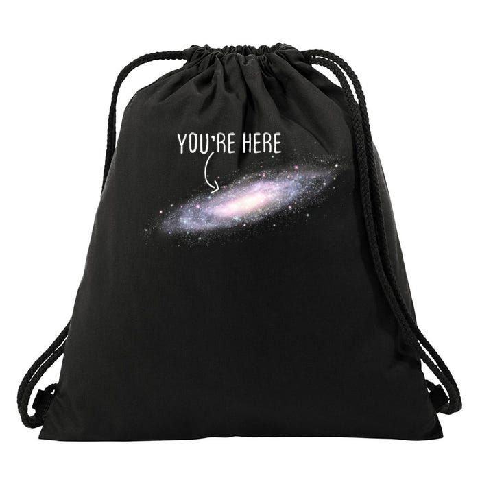 You Are Here Milky Way Science Planet Astronomer Drawstring Bag