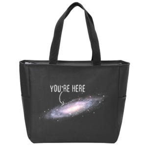 You Are Here Milky Way Science Planet Astronomer Zip Tote Bag