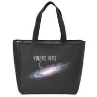 You Are Here Milky Way Science Planet Astronomer Zip Tote Bag