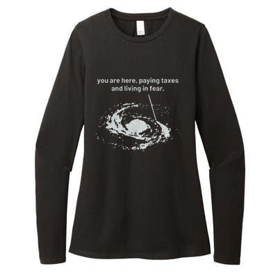 You Are Here Paying Taxes And Living In Fear Womens CVC Long Sleeve Shirt