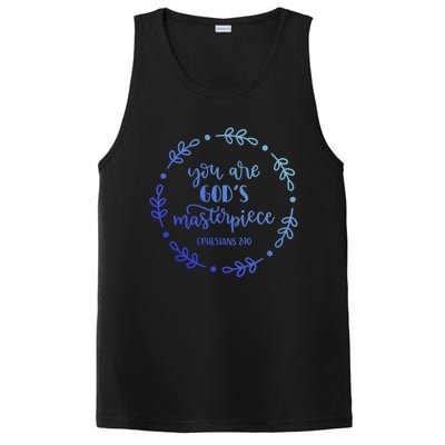 You Are His Masterpiece Bible Quote Religious Belief Design Cute Gift PosiCharge Competitor Tank