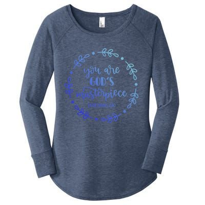 You Are His Masterpiece Bible Quote Religious Belief Design Cute Gift Women's Perfect Tri Tunic Long Sleeve Shirt