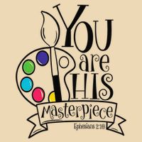 You Are His Masterpiece Christian Zip Tote Bag