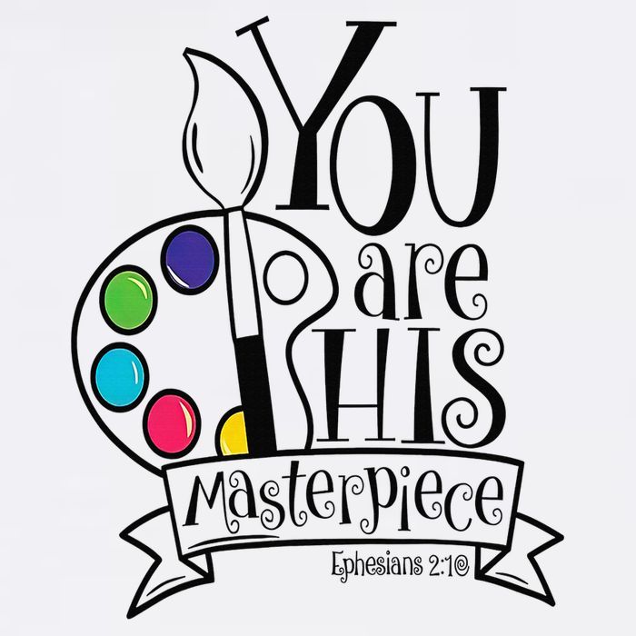 You Are His Masterpiece Christian Flat Bill Trucker Hat