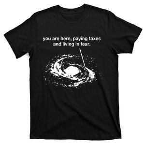 You Are Here Paying Taxes And Living In Fear T-Shirt