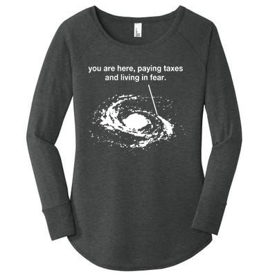 You Are Here Paying Taxes And Living In Fear Women's Perfect Tri Tunic Long Sleeve Shirt