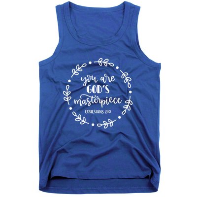 You Are His Masterpiece Bible Quote Religious Belief Design Cute Gift Tank Top