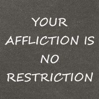 Your Affliction Is No Restrictionin Spirational Cotton Canvas Backpack