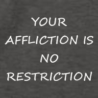 Your Affliction Is No Restrictionin Spirational Vector Backpack