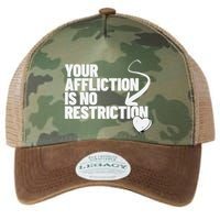 Your Affliction Is No Restriction Inspirational Motivation Legacy Tie Dye Trucker Hat