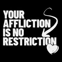 Your Affliction Is No Restriction Inspirational Motivation Drawstring Bag