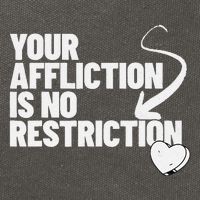 Your Affliction Is No Restriction Inspirational Motivation Cotton Canvas Backpack