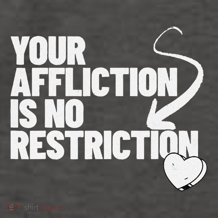 Your Affliction Is No Restriction Inspirational Motivation Vector Backpack