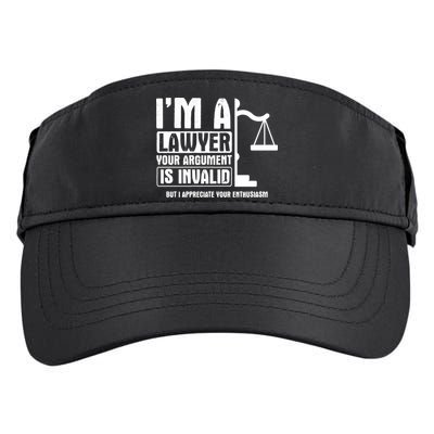 Your Agrut Is Invalid But I Appreciate Lawyer Cool Gift Adult Drive Performance Visor