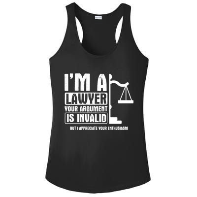 Your Agrut Is Invalid But I Appreciate Lawyer Cool Gift Ladies PosiCharge Competitor Racerback Tank