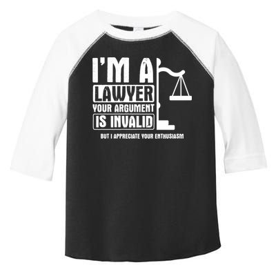 Your Agrut Is Invalid But I Appreciate Lawyer Cool Gift Toddler Fine Jersey T-Shirt