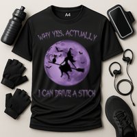 Yes Actually I Can Drive A Stick Halloween 2022 Cooling Performance Crew T-Shirt