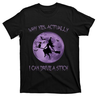 Yes Actually I Can Drive A Stick Halloween 2022 T-Shirt