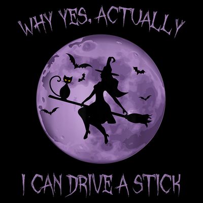 Yes Actually I Can Drive A Stick Halloween 2022 T-Shirt