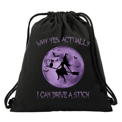 Yes Actually I Can Drive A Stick Halloween 2022 Drawstring Bag