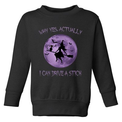 Yes Actually I Can Drive A Stick Halloween 2022 Toddler Sweatshirt