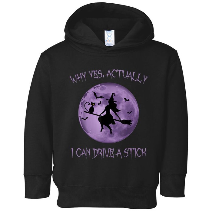 Yes Actually I Can Drive A Stick Halloween 2022 Toddler Hoodie