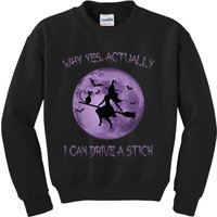 Yes Actually I Can Drive A Stick Halloween 2022 Kids Sweatshirt