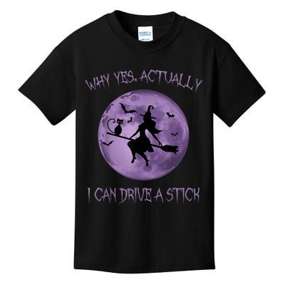 Yes Actually I Can Drive A Stick Halloween 2022 Kids T-Shirt