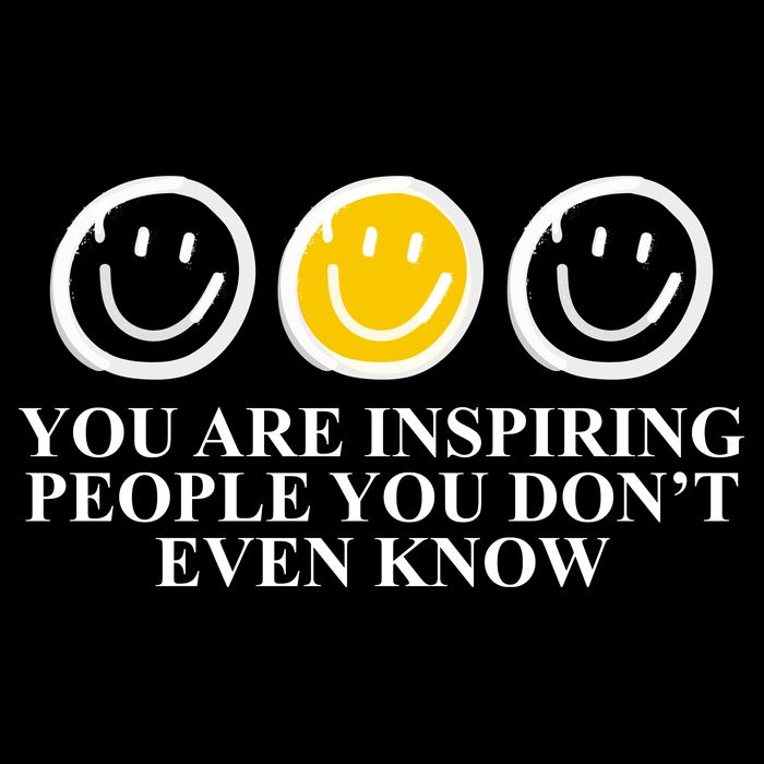 You Are Inspiring People You Don't Even Know Smile Face Bag