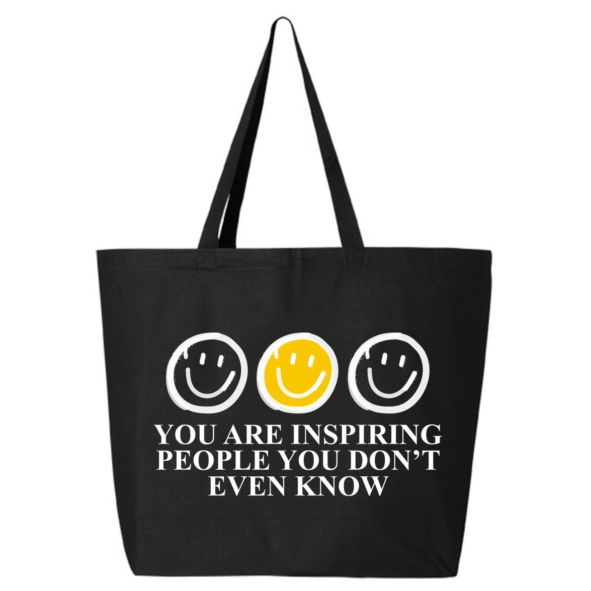 You Are Inspiring People You Don't Even Know Smile Face 25L Jumbo Tote