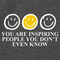 You Are Inspiring People You Don't Even Know Smile Face Vector Backpack