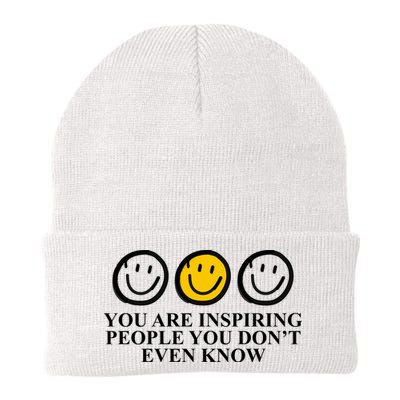 You Are Inspiring People You Don't Even Know Smile Face Beanie