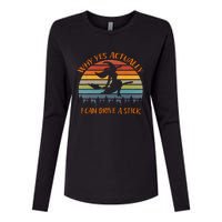 Yes Actually I Can Drive A Stick Halloween 2024 Womens Cotton Relaxed Long Sleeve T-Shirt