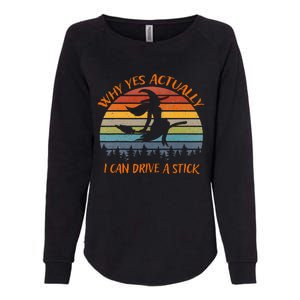 Yes Actually I Can Drive A Stick Halloween 2024 Womens California Wash Sweatshirt