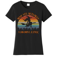 Yes Actually I Can Drive A Stick Halloween 2024 Women's T-Shirt