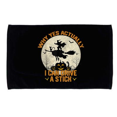 Yes Actually I Can Drive A Stick Halloween Microfiber Hand Towel