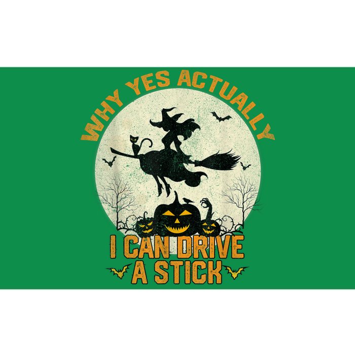 Yes Actually I Can Drive A Stick Halloween Bumper Sticker