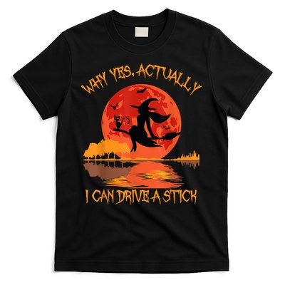 Yes Actually I Can Drive A Stick Halloween 2022 T-Shirt