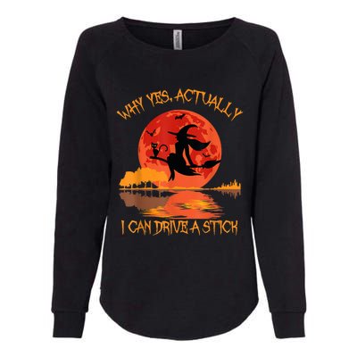 Yes Actually I Can Drive A Stick Halloween 2022 Womens California Wash Sweatshirt