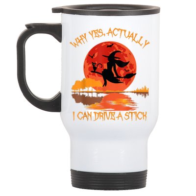 Yes Actually I Can Drive A Stick Halloween 2022 Stainless Steel Travel Mug