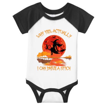 Yes Actually I Can Drive A Stick Halloween 2022 Infant Baby Jersey Bodysuit