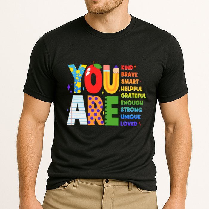 You Are Kind Unique Loved School Teacher Life Cooling Performance Crew T-Shirt