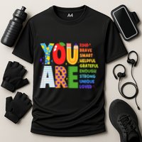 You Are Kind Unique Loved School Teacher Life Cooling Performance Crew T-Shirt