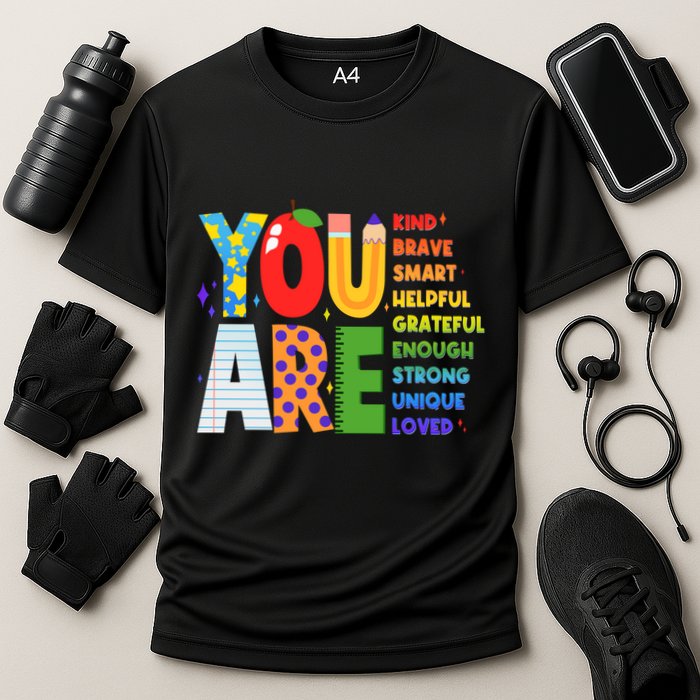 You Are Kind Unique Loved School Teacher Life Cooling Performance Crew T-Shirt
