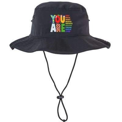 You Are Kind Unique Loved School Teacher Life Legacy Cool Fit Booney Bucket Hat