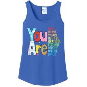 You Are Kind Brave Smart Helpful Grateful Enough Strong Great Gift Ladies Essential Tank