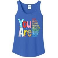 You Are Kind Brave Smart Helpful Grateful Enough Strong Great Gift Ladies Essential Tank