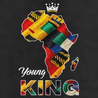 Young African King Map Kente 11oz C Handle Ceramic Mug